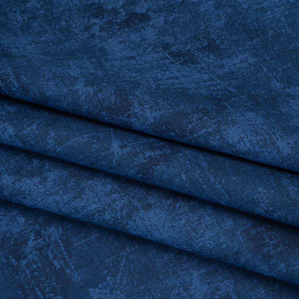 Printed Quilting Cotton by Northcott - Navy Painterly Texture - Canvas Collection Detail