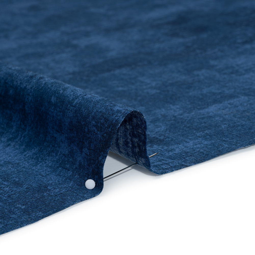 Printed Quilting Cotton by Northcott - Navy Painterly Texture - Canvas Collection Full