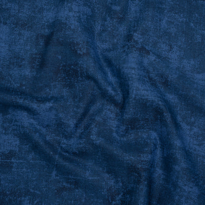 Printed Quilting Cotton by Northcott - Navy Painterly Texture - Canvas Collection