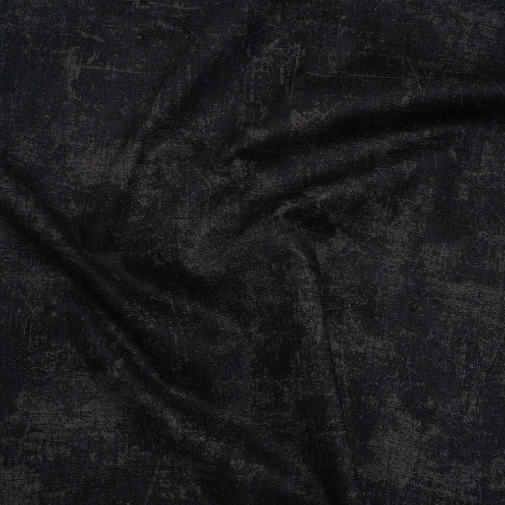 Printed Quilting Cotton by Northcott - Ebony Painterly Texture - Canvas Collection Drape