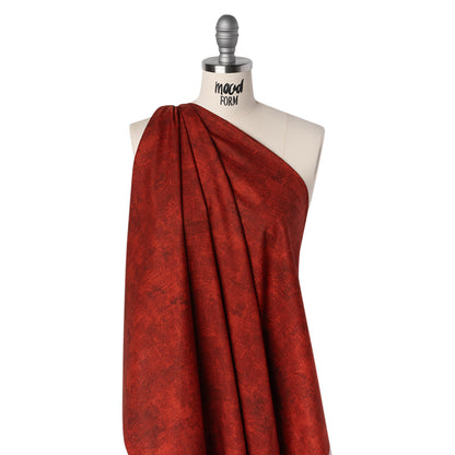 Printed Quilting Cotton by Northcott - Red Barn Painterly Texture - Canvas Collection Folded