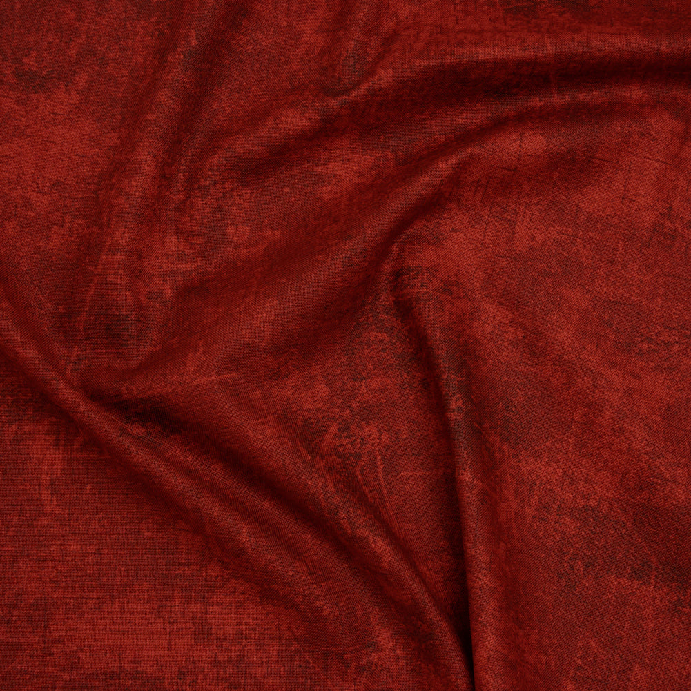 Printed Quilting Cotton by Northcott - Red Barn Painterly Texture - Canvas Collection Drape