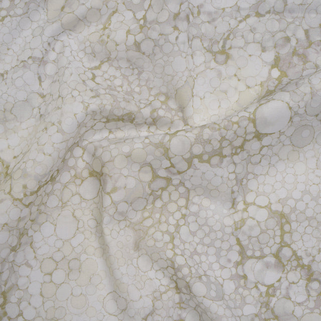 Printed Quilting Cotton by Northcott - Vanilla Cream Bubbles - Bliss Collection
