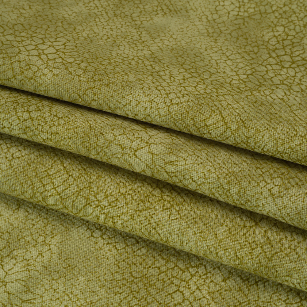 Quilting Cotton by Northcott - Moss Textural Abstract - Crackle Collection - Detail