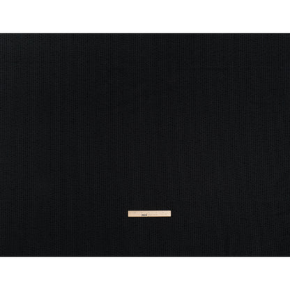 Printed Quilting Cotton by Patrick Lose for Northcott - Black on Black Doodle Beaded Stripe - Basically Black & White Collection Full
