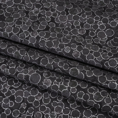 Metallic Printed Quilting Cotton by Northcott - City Fog Polka Dot Confetti - Shimmer Collection Folded