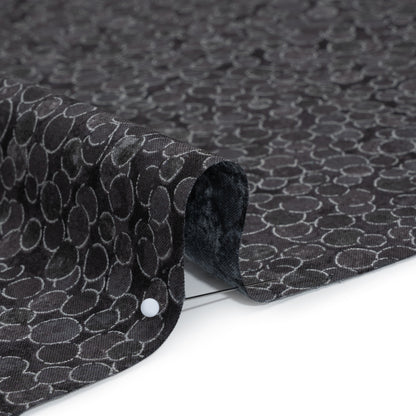 Metallic Printed Quilting Cotton by Northcott - City Fog Polka Dot Confetti - Shimmer Collection Detail