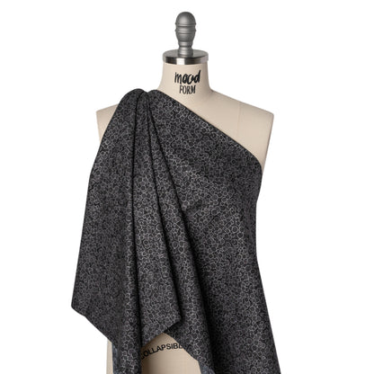 Metallic Printed Quilting Cotton by Northcott - City Fog Polka Dot Confetti - Shimmer Collection Drape