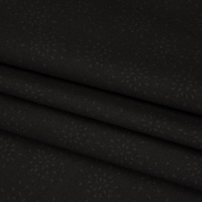 Printed Quilting Cotton by Ghazal Razavi for FIGO Studio - Black on Black Flourish - Dusk Collection