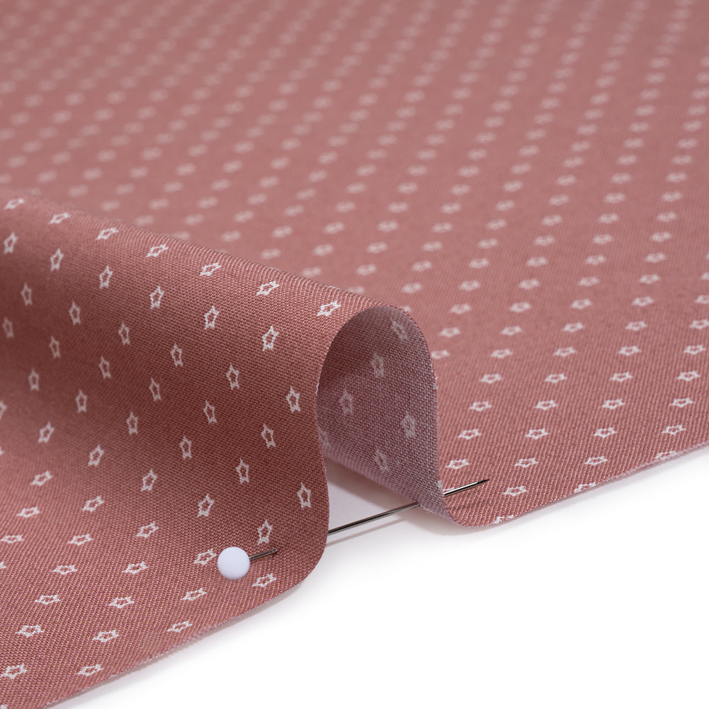Printed Quilting Cotton by Ghazal Razavi for FIGO Studio - Rhubarb Stars - Nest Collection - Detail