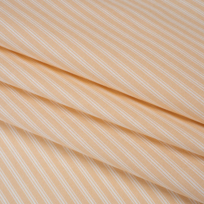 Printed Quilting Cotton by Ghazal Razavi for FIGO Studio - Buttercream Stripes - Nest Collection