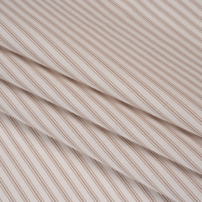 Printed Quilting Cotton by Ghazal Razavi for FIGO Studio - Oyster Stripes - Nest Collection
