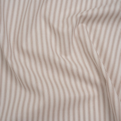 Printed Quilting Cotton by Ghazal Razavi for FIGO Studio - Oyster Stripes - Nest Collection