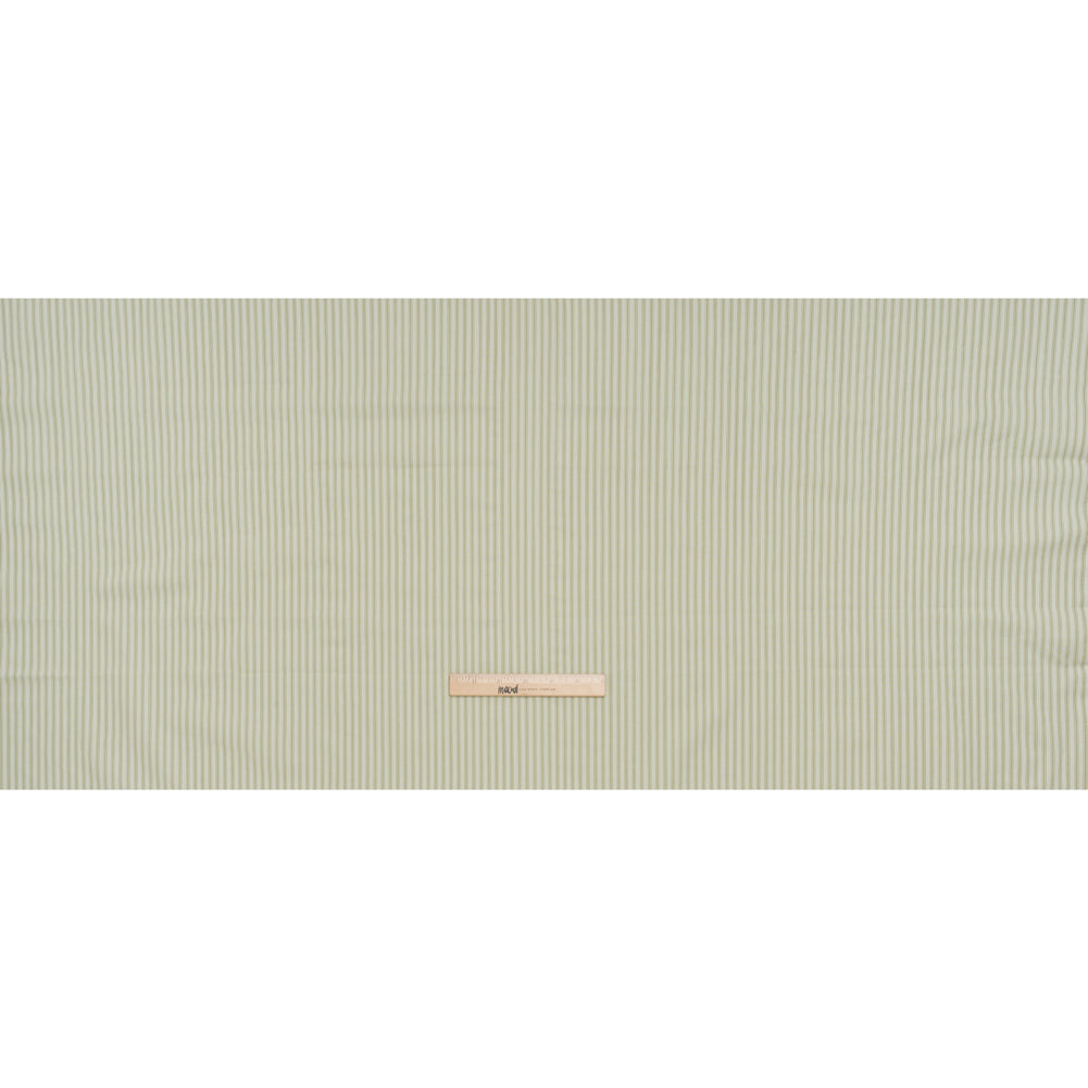 Printed Quilting Cotton by Ghazal Razavi for FIGO Studio - Pistachio Stripes - Nest Collection - Full