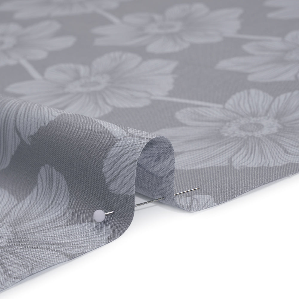 Printed Quilting Cotton by Anna Maria Textiles for Northcott - Overcast Anemone Floral - Indelible Soft Collection - Detail