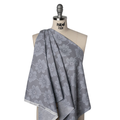 Printed Quilting Cotton by Anna Maria Textiles for Northcott - Overcast Anemone Floral - Indelible Soft Collection