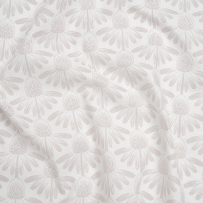 Printed Quilting Cotton by Anna Maria Textiles for Northcott - Oat Coneflower Floral - Indelible Soft Collection