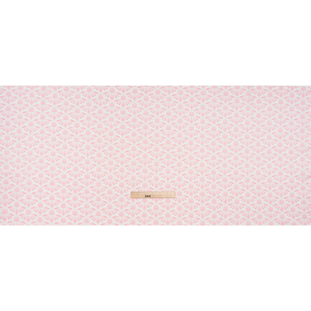 Printed Quilting Cotton by Anna Maria Textiles for Northcott - Blush Coneflower Floral - Indelible Soft Collection - Full