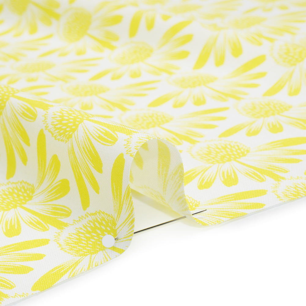 Printed Quilting Cotton by Anna Maria Textiles for Northcott - Sun Coneflower Floral - Indelible Soft Collection - Detail