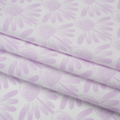 Printed Quilting Cotton by Anna Maria Textiles for Northcott - Lilac Coneflower Floral - Indelible Soft Collection