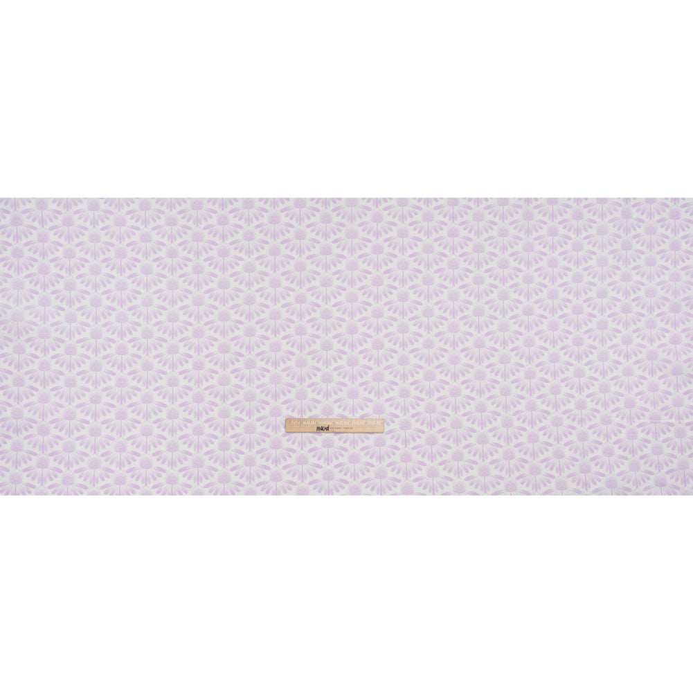 Printed Quilting Cotton by Anna Maria Textiles for Northcott - Lilac Coneflower Floral - Indelible Soft Collection - Full