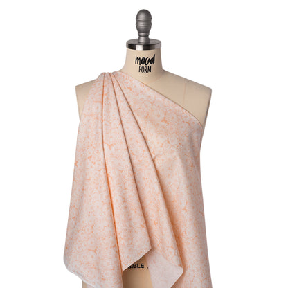 Printed Quilting Cotton by Anna Maria Textiles for Northcott - Creamsicle Mums Floral - Indelible Soft Collection
