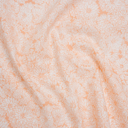 Printed Quilting Cotton by Anna Maria Textiles for Northcott - Creamsicle Mums Floral - Indelible Soft Collection