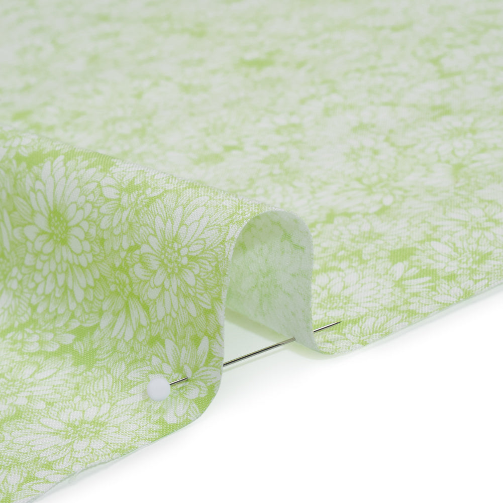 Printed Quilting Cotton by Anna Maria Textiles for Northcott - Spring Mums Floral - Indelible Soft Collection - Detail