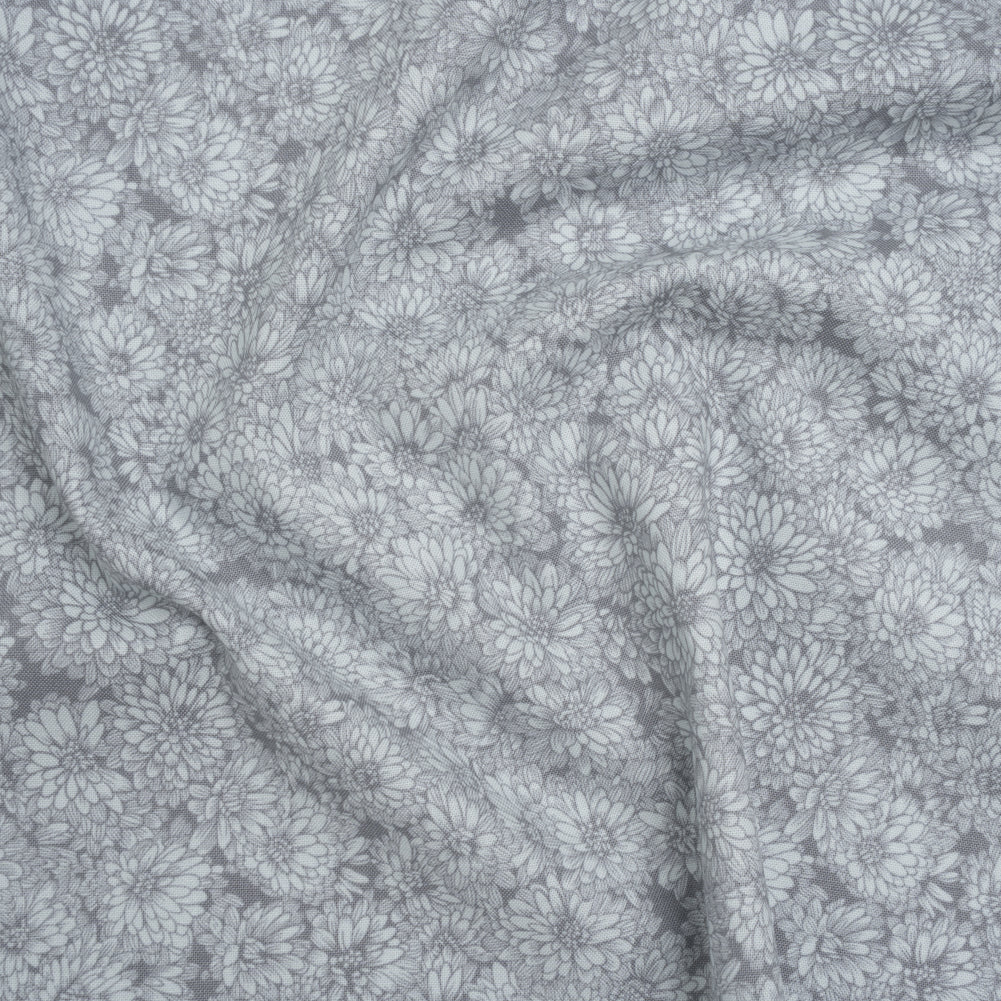 Printed Quilting Cotton by Anna Maria Textiles for Northcott - Stone Mums Floral - Indelible Soft Collection
