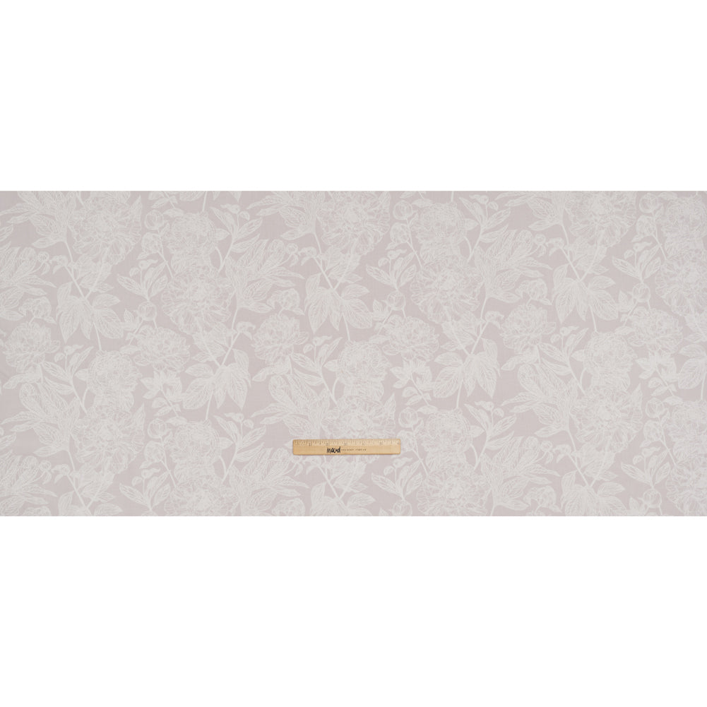 Printed Quilting Cotton by Anna Maria Textiles for Northcott - Doe Peony Floral - Indelible Soft Collection - Full