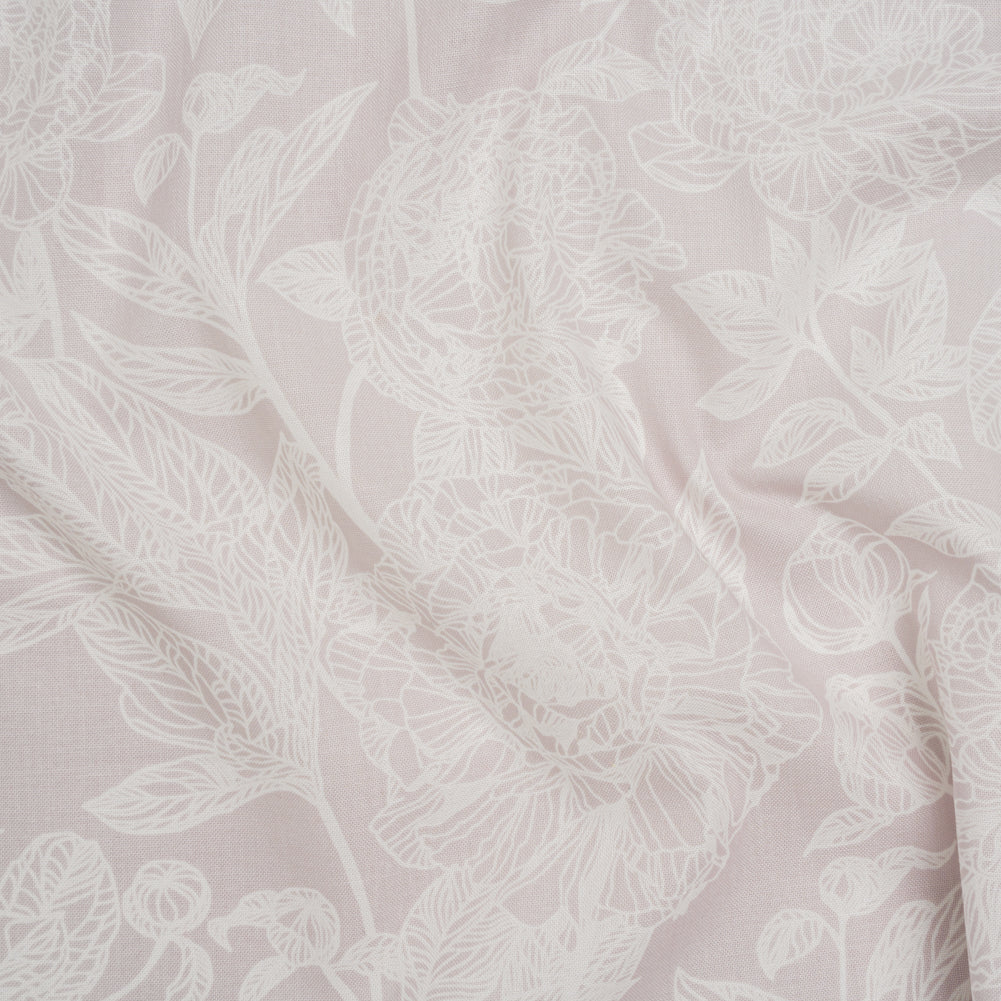 Printed Quilting Cotton by Anna Maria Textiles for Northcott - Doe Peony Floral - Indelible Soft Collection