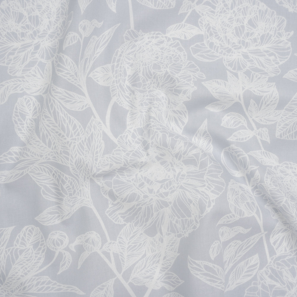 Printed Quilting Cotton by Anna Maria Textiles for Northcott - Wing Peony Floral - Indelible Soft Collection