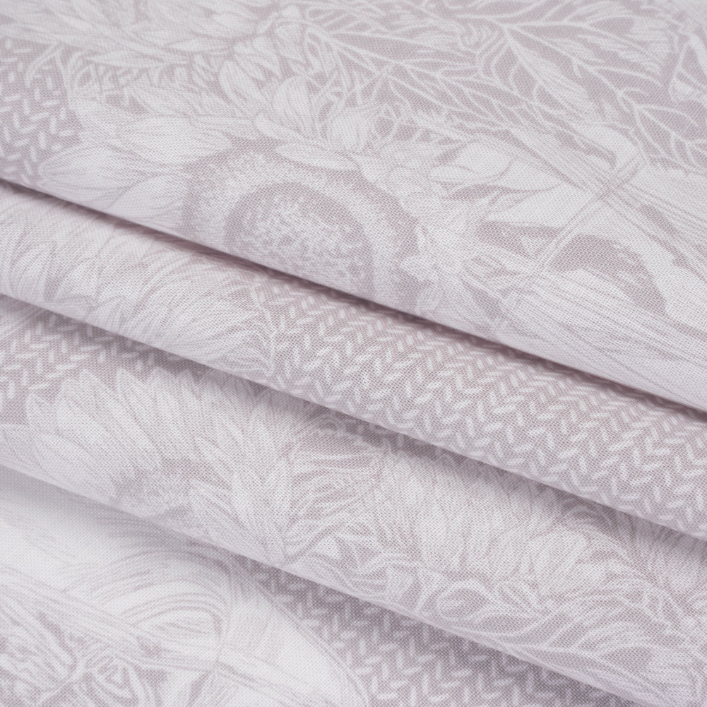 Printed Quilting Cotton by Anna Maria Textiles for Northcott - Breath Sunflowers Floral - Indelible Soft Collection - Folded