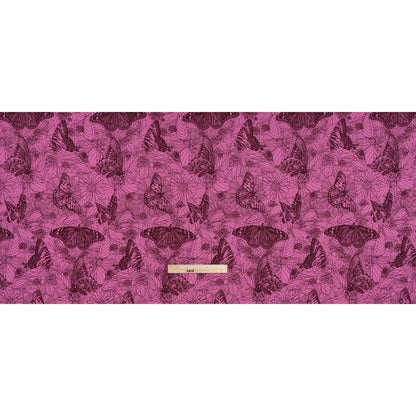 Printed Quilting Cotton by Anna Maria Textiles for Northcott - Candy Winging It Butterflies and Flowers - Indelible Ink Collection