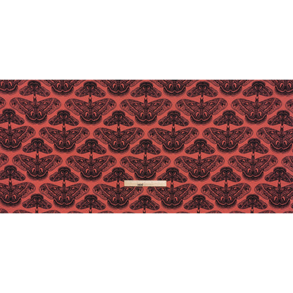 Printed Quilting Cotton by Anna Maria Textiles for Northcott - Guava Cecropia Moths - Indelible Ink Collection