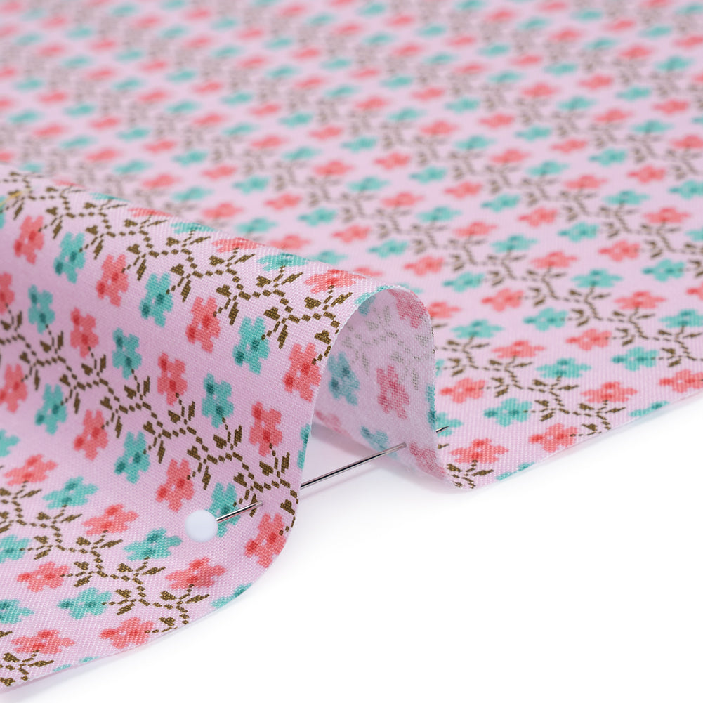 Printed Quilting Cotton by Anna Maria Textiles for Northcott - Perfume Offshoot Floral - Heiress Collection - Detail