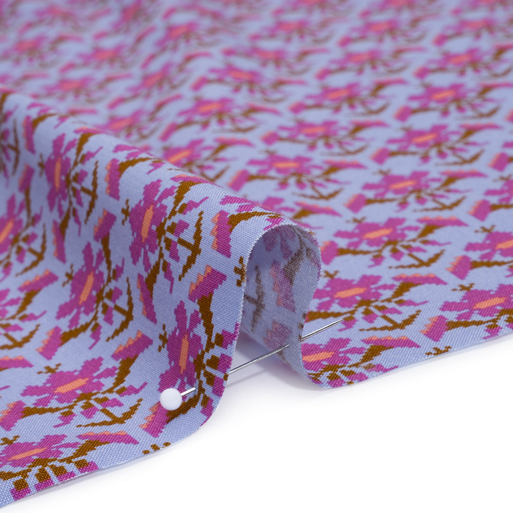 Printed Quilting Cotton by Anna Maria Textiles for Northcott - Glow Posey Floral - Heiress Collection - Detail