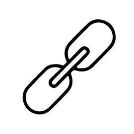A black and white image of a chain of molecules