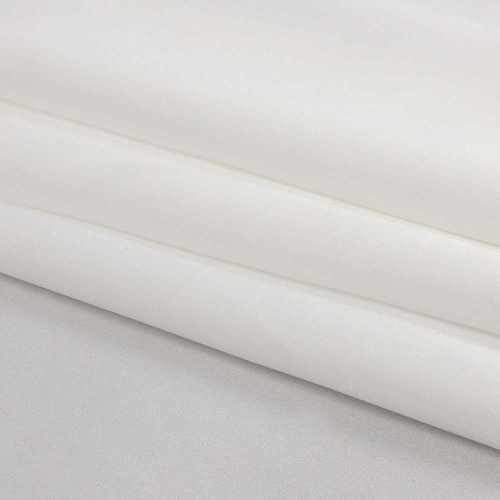 Silk Charmeuse 44" - Whisper White - Premium Collection - Folded