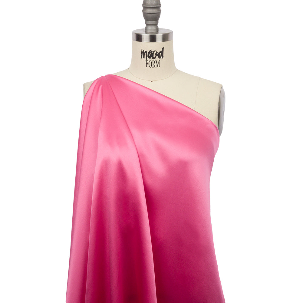 Silk Charmeuse 44" - Carmine Rose - Premium Collection - Drape