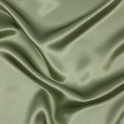 Silk Charmeuse 44" - Oil Green - Premium Collection