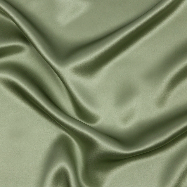 Silk Charmeuse 44" - Oil Green - Premium Collection
