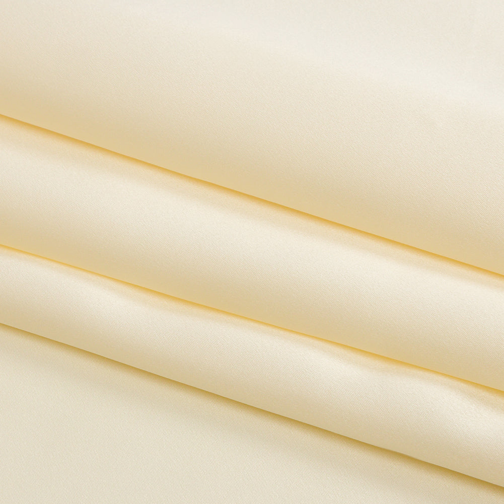 Silk Charmeuse 44" - Pale Yellow - Premium Collection - Folded