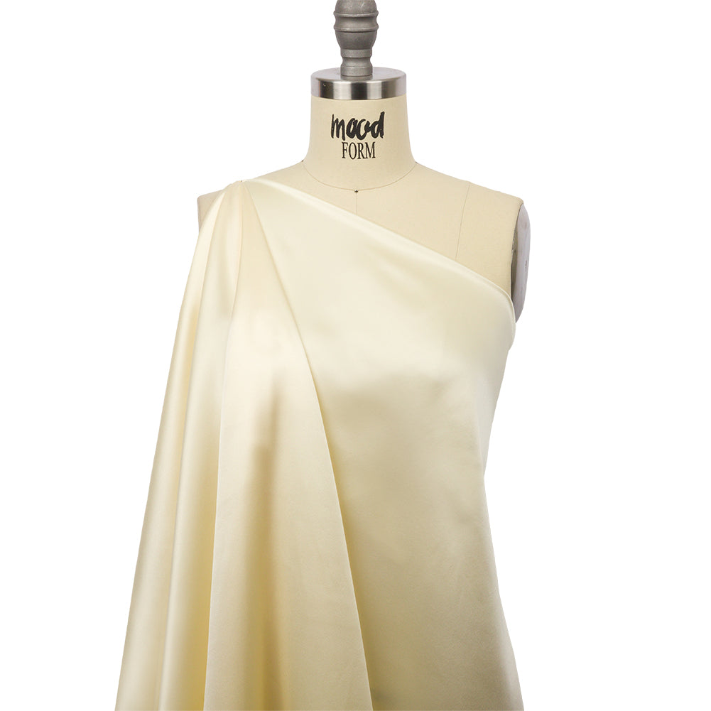 Silk Charmeuse 44" - Pale Yellow - Premium Collection - Drape