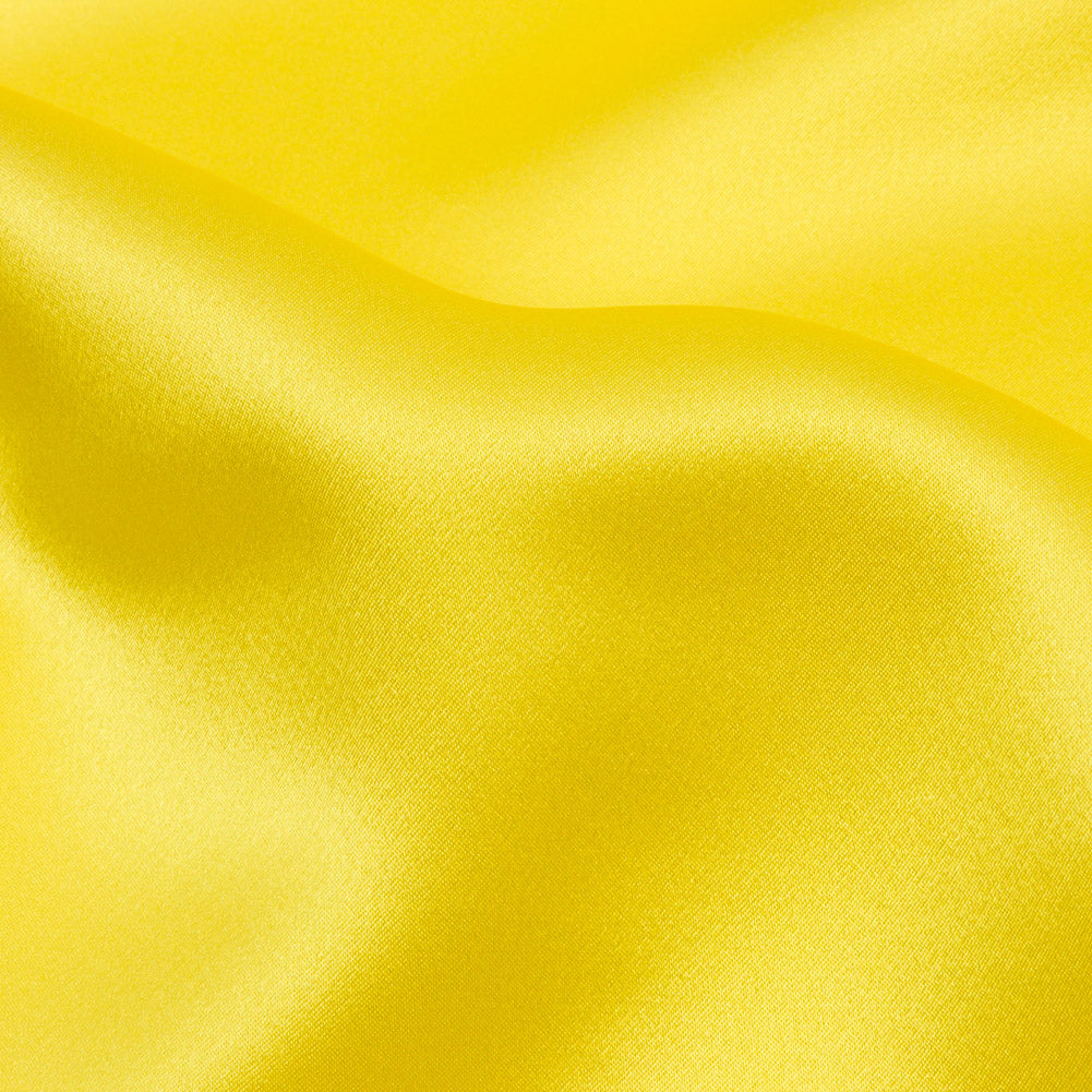 Silk Charmeuse 44" - Buttercup Yellow - Premium Collection - Detail