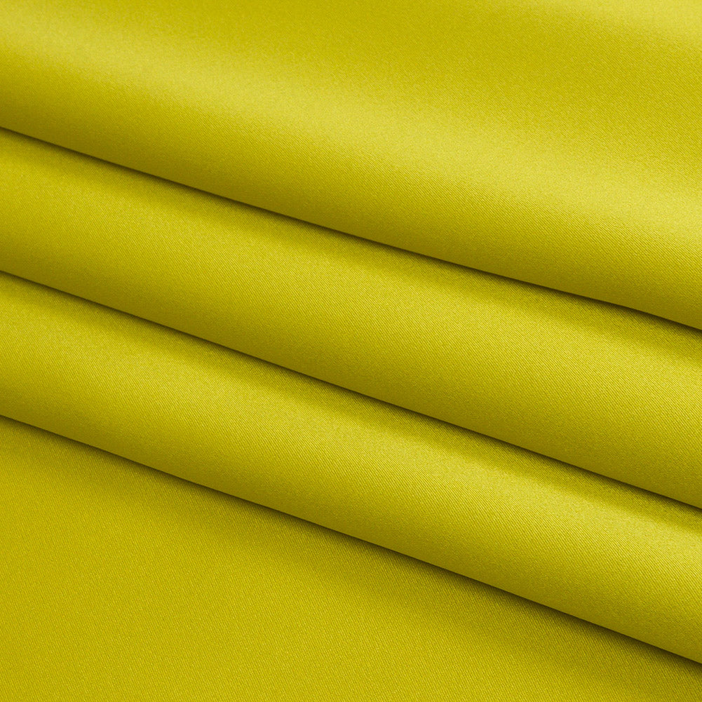 Silk Charmeuse 44" - Warm Olive - Premium Collection - Folded