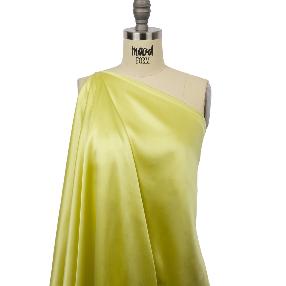 Silk Charmeuse 44" - Sunny Lime - Premium Collection - Drape