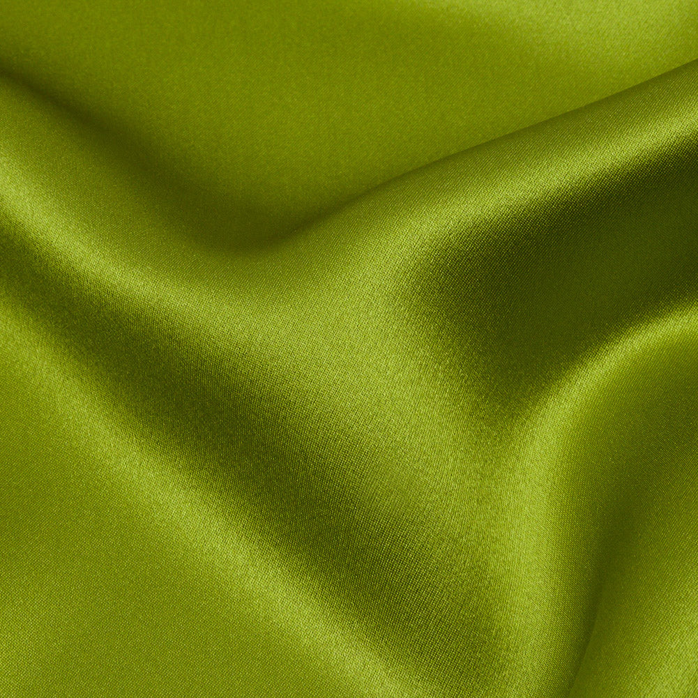Silk Charmeuse 44" - Peridot Green - Premium Collection - Detail
