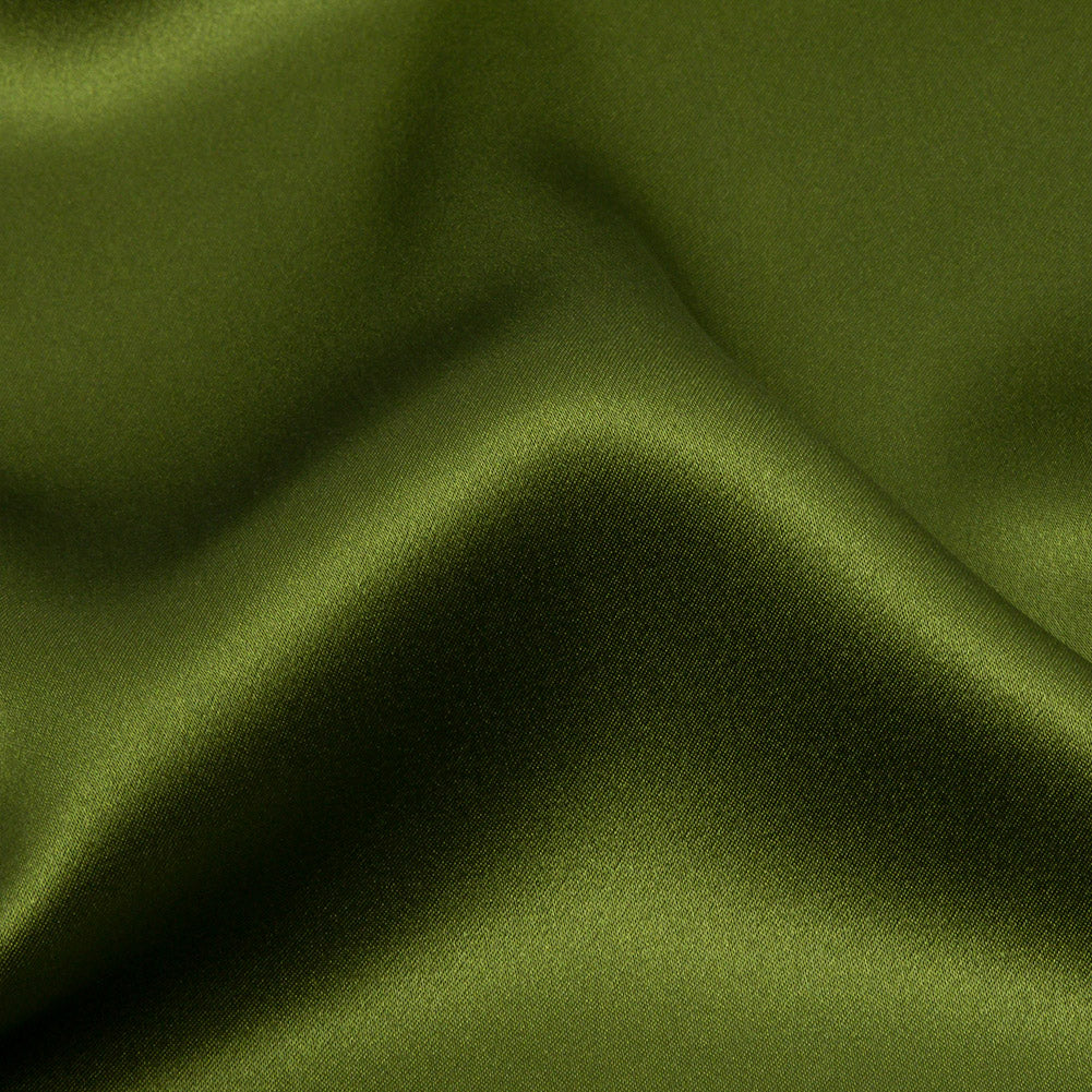 Silk Charmeuse 44" - Pesto Green - Premium Collection - Detail - Image 2 of 6
