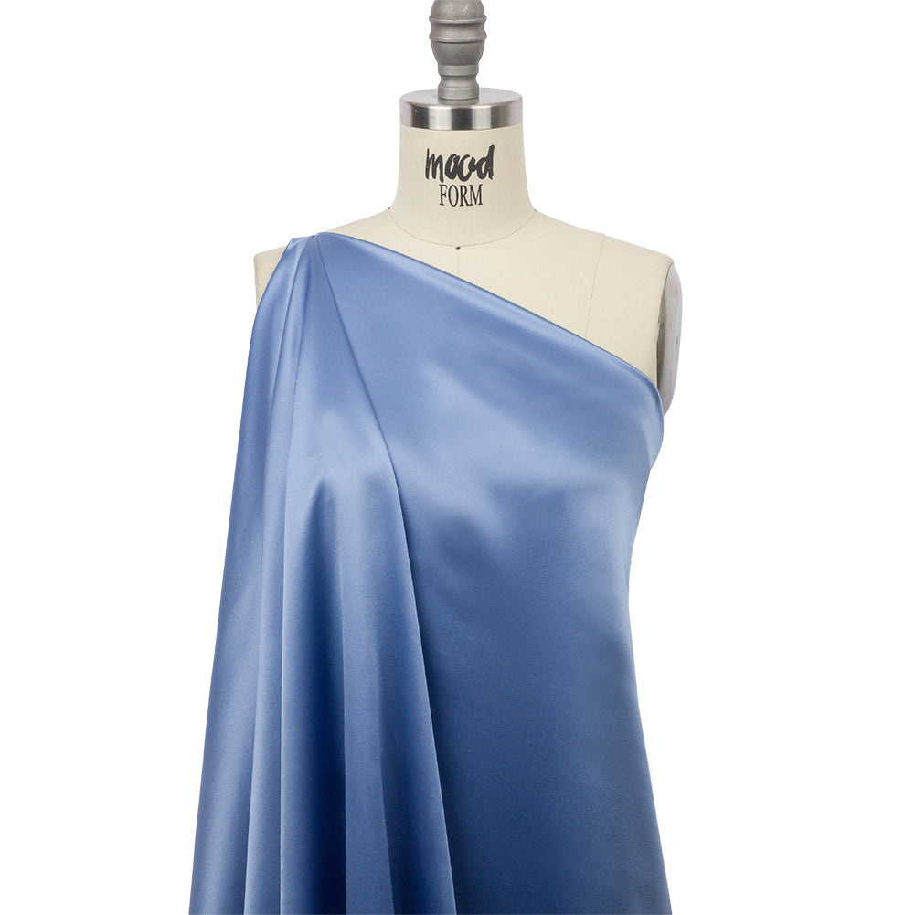 Silk Charmeuse 44" - Regatta Blue - Premium Collection - Drape